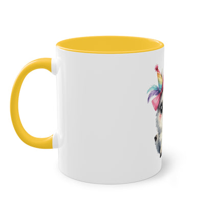 Harmony Two-Tone Coffee Mug: Sip in Style, Revel in Comfort - Sheep