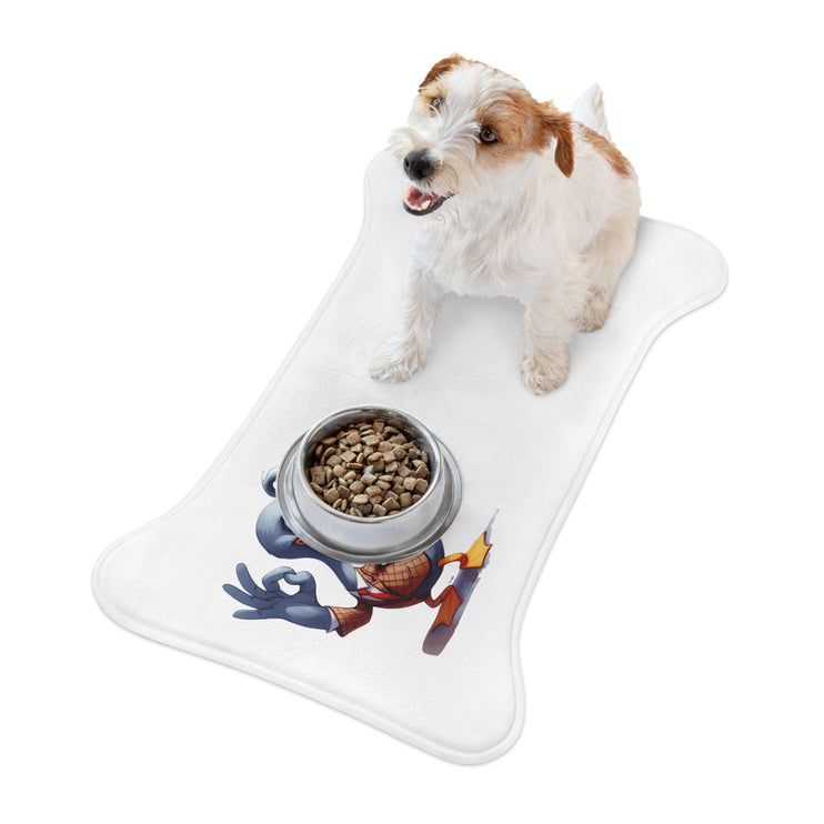 CharmPaws Pet Feeding Mats: Keep Mealtime Mess-Free & Stylish! - Duck