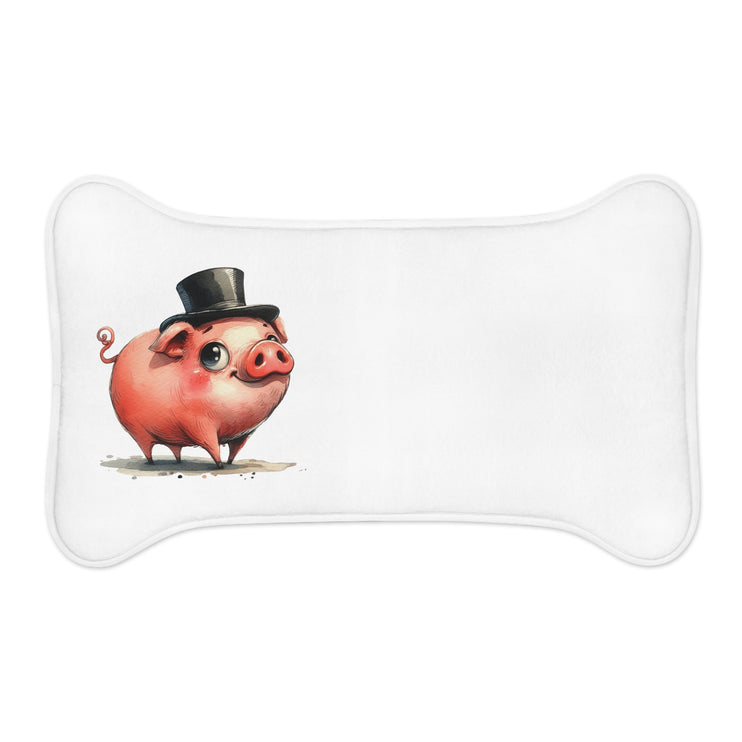 CharmPaws Pet Feeding Mats: Keep Mealtime Mess-Free & Stylish! - Pig