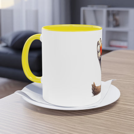 Harmony Two-Tone Coffee Mug: Sip in Style, Revel in Comfort - Swan