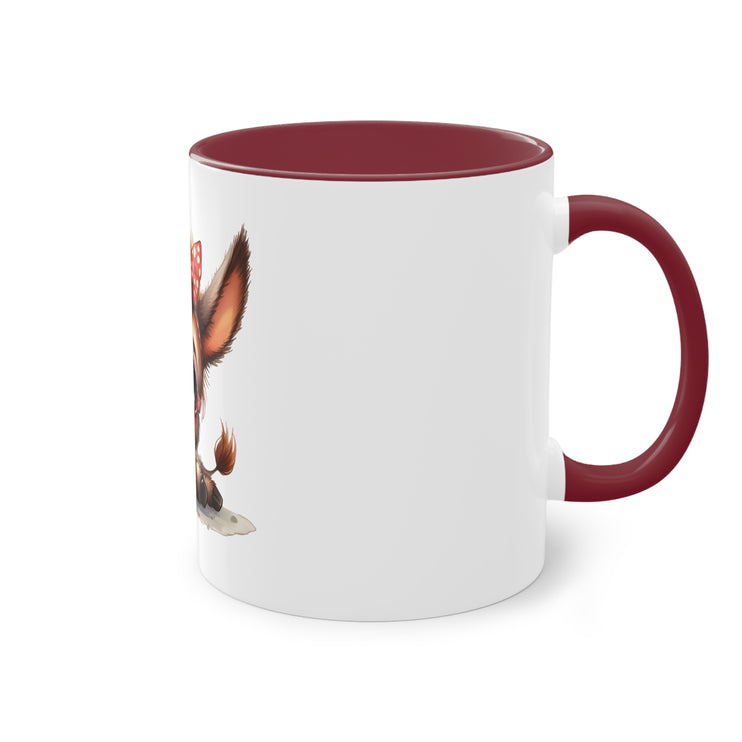 Harmony Two-Tone Coffee Mug: Sip in Style, Revel in Comfort - Donkey