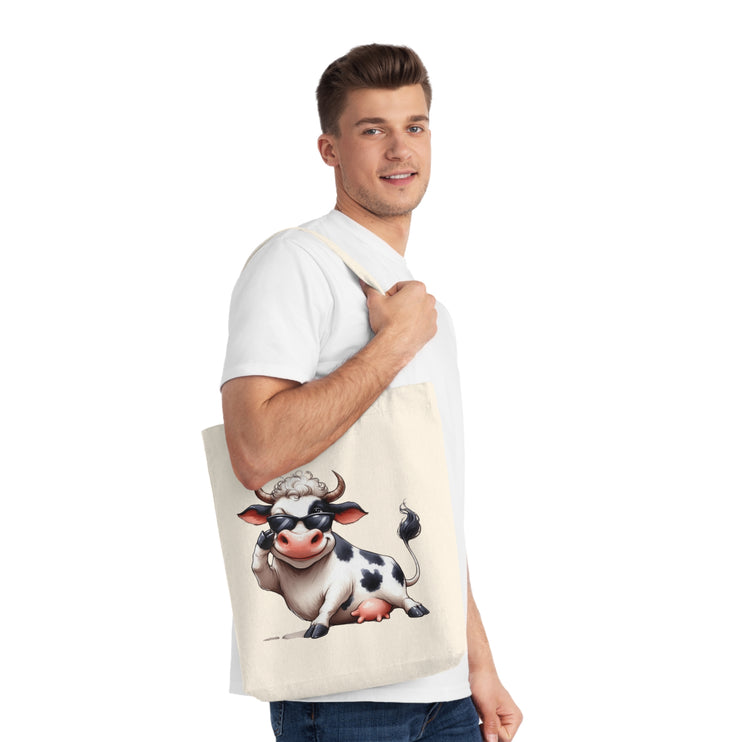 Καμβά sustainstyle Tote Bag: Οικολογική συνειδητή μόδα - αγελάδα