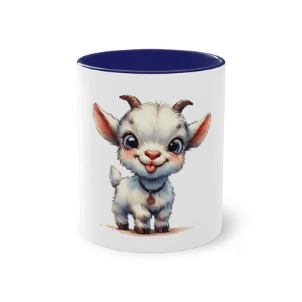 Harmony Two-Tone Coffee Mug: Sip in Style, Revel in Comfort - Goat