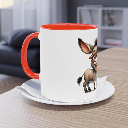 Harmony Two-Tone Coffee Mug: Sip in Style, Revel in Comfort - Donkey