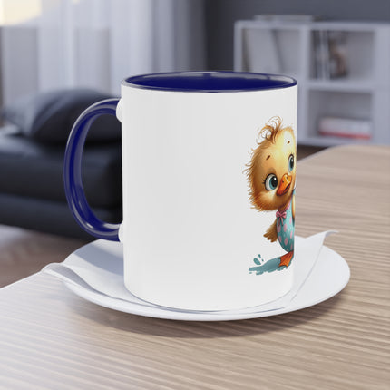 Harmony Two-Tone Coffee Mug: Sip in Style, Revel in Comfort - Duck