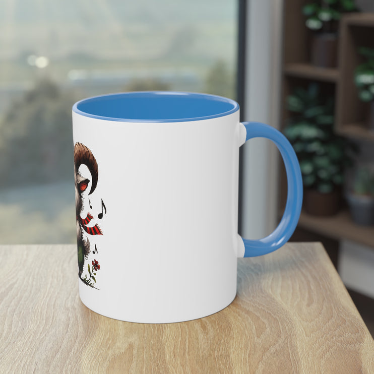 Harmony Two-Tone Coffee Mug: Sip in Style, Revel in Comfort - Goat