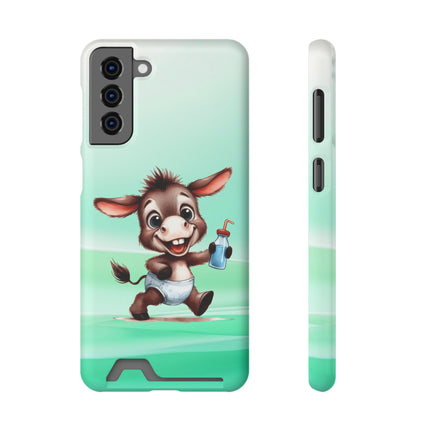 EnchantGuard Phone Case with Card Holder: Style Meets Functionality - Donkey