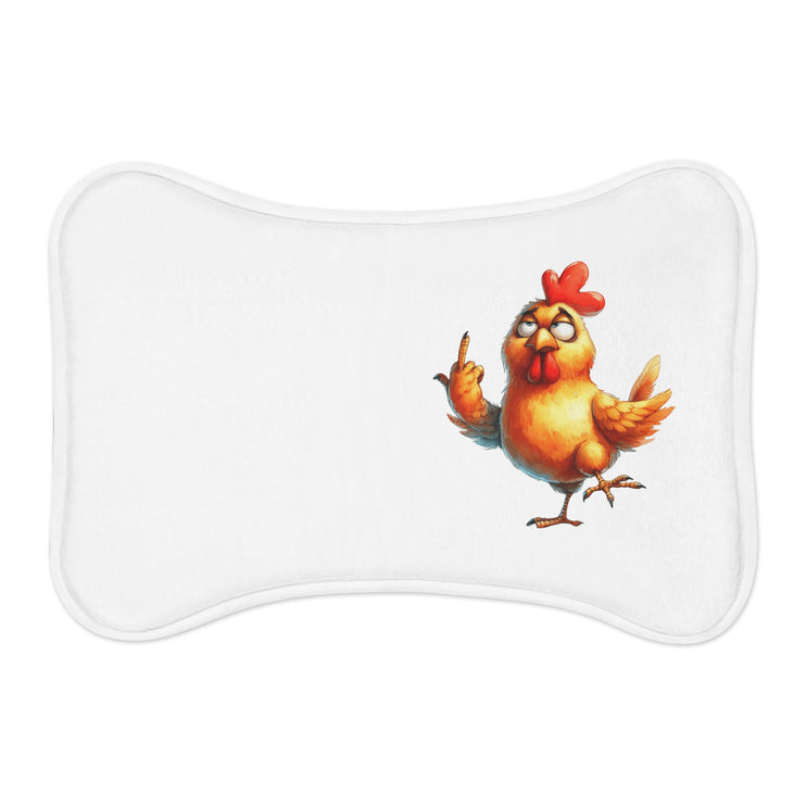 CharmPaws Pet Feeding Mats: Keep Mealtime Mess-Free & Stylish! - Chicken