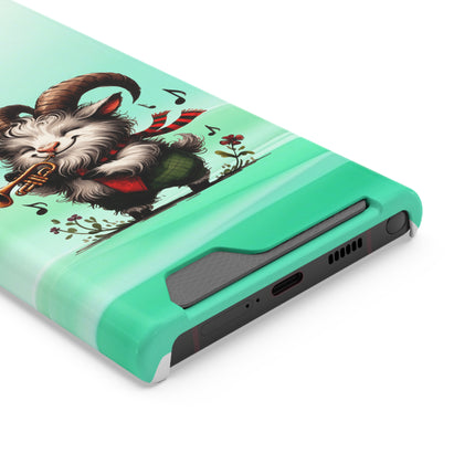 EnchantGuard Phone Case with Card Holder: Style Meets Functionality - Goat