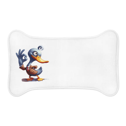 CharmPaws Pet Feeding Mats: Keep Mealtime Mess-Free & Stylish! - Duck