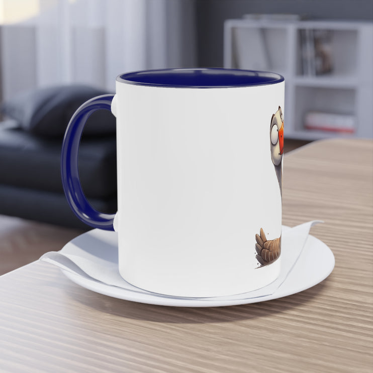 Harmony Two-Tone Coffee Mug: Sip in Style, Revel in Comfort - Swan