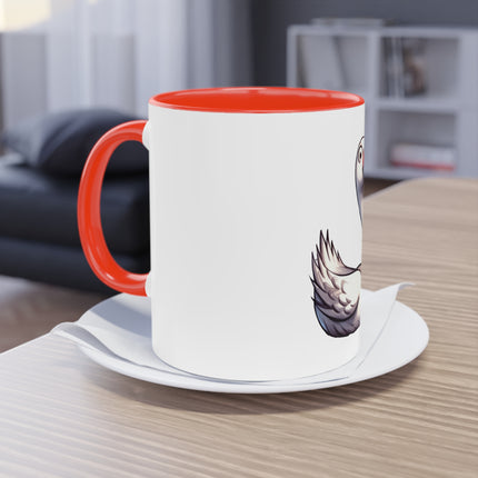 Harmony Two-Tone Coffee Mug: Sip in Style, Revel in Comfort - Swan