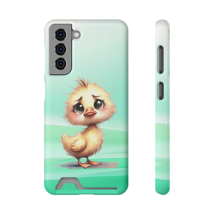 EnchantGuard Phone Case with Card Holder: Style Meets Functionality - Chicken