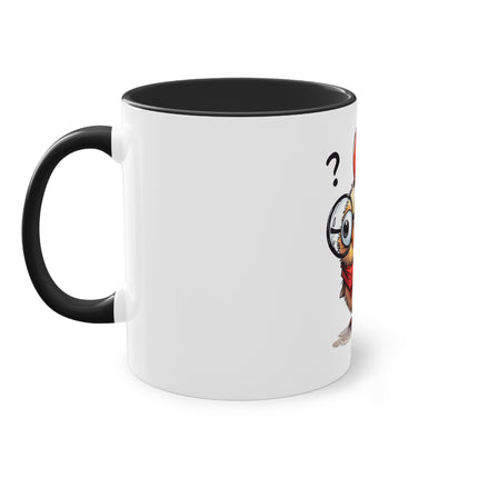 Harmony Two-Tone Coffee Mug: Sip in Style, Revel in Comfort - Chicken