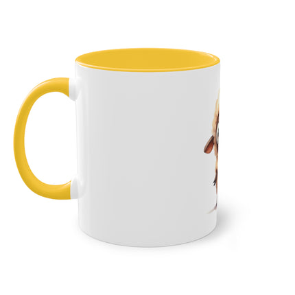 Harmony Two-Tone Coffee Mug: Sip in Style, Revel in Comfort - Sheep