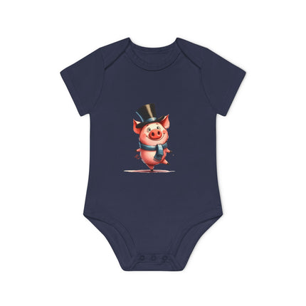 SnuggleNest Organic Baby Short Sleeve Bodysuit