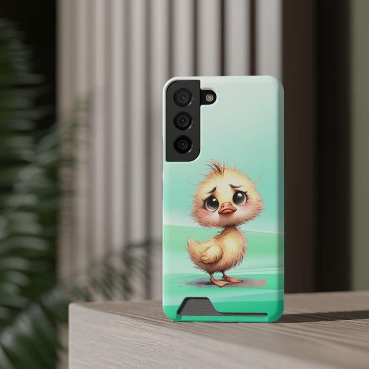 EnchantGuard Phone Case with Card Holder: Style Meets Functionality - Chicken