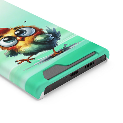 EnchantGuard Phone Case with Card Holder: Style Meets Functionality - Chicken