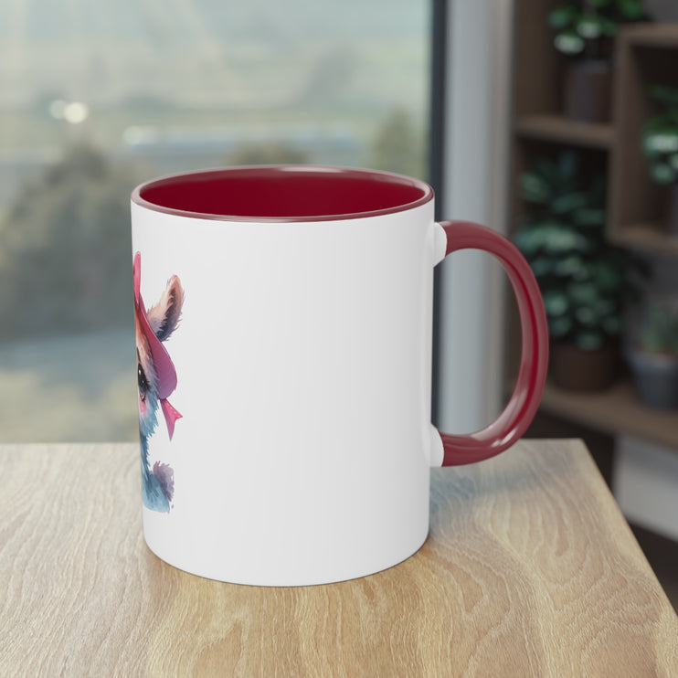 Harmony Two-Tone Coffee Mug: Sip in Style, Revel in Comfort - Lama