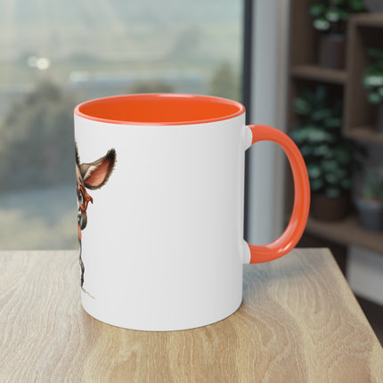 Harmony Two-Tone Coffee Mug: Sip in Style, Revel in Comfort - Donkey