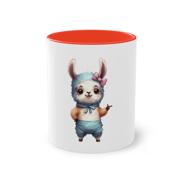 Harmony Two-Tone Coffee Mug: Sip in Style, Revel in Comfort - Rabbit