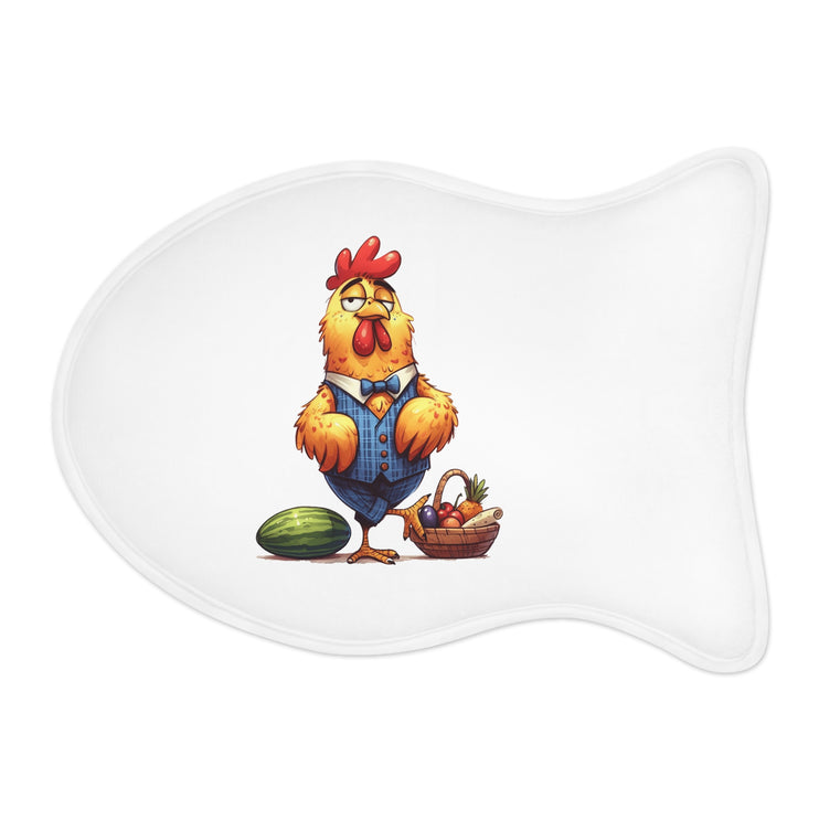 CharmPaws Pet Feeding Mats: Keep Mealtime Mess-Free & Stylish! - Rooster