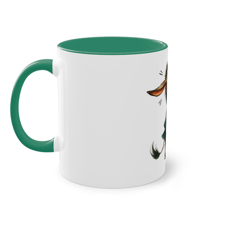 Harmony Two-Tone Coffee Mug: Sip in Style, Revel in Comfort - Donkey