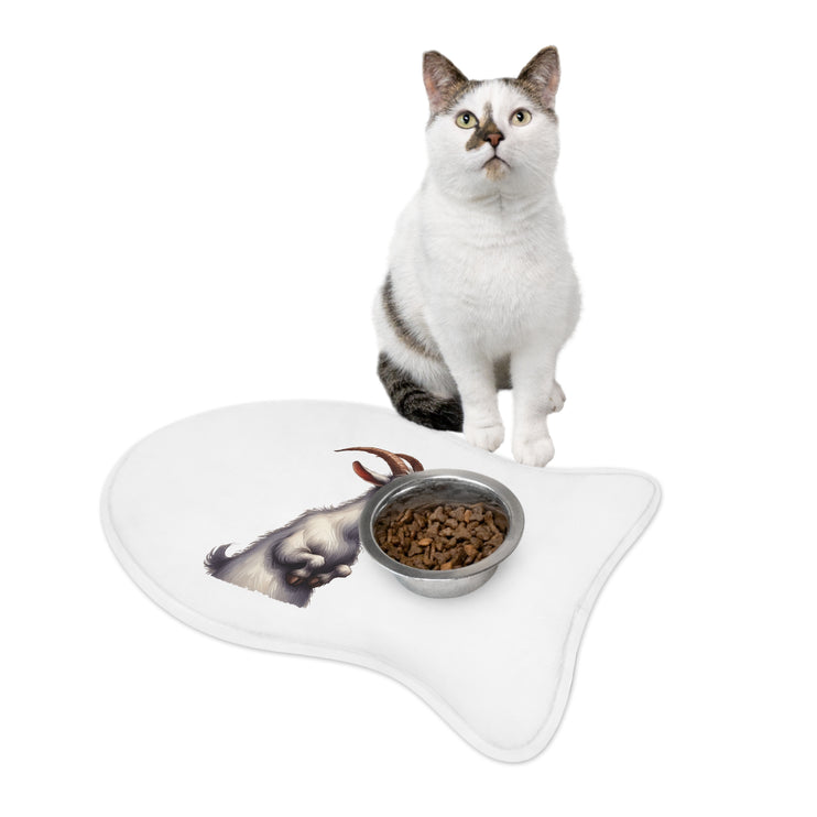 CharmPaws Pet Feeding Mats: Keep Mealtime Mess-Free & Stylish! - Goat