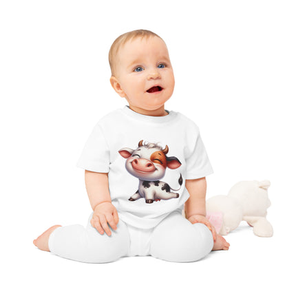 Enchanted Organic Baby Tee: απαλότητα, στυλ, & Sweetness - αγελάδα