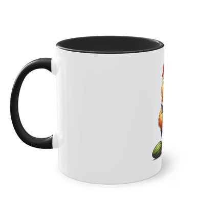 Harmony Two-Tone Coffee Mug: Sip in Style, Revel in Comfort - Rooster