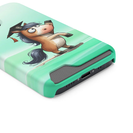 EnchantGuard Phone Case with Card Holder: Style Meets Functionality - Donkey