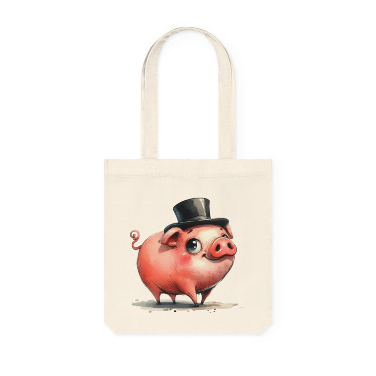 Καμβά sustainstyle Tote Bag: Eco -Conscious Fashion - Pig