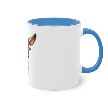 Harmony Two-Tone Coffee Mug: Sip in Style, Revel in Comfort - Donkey