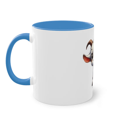 Harmony Two-Tone Coffee Mug: Sip in Style, Revel in Comfort - Goat