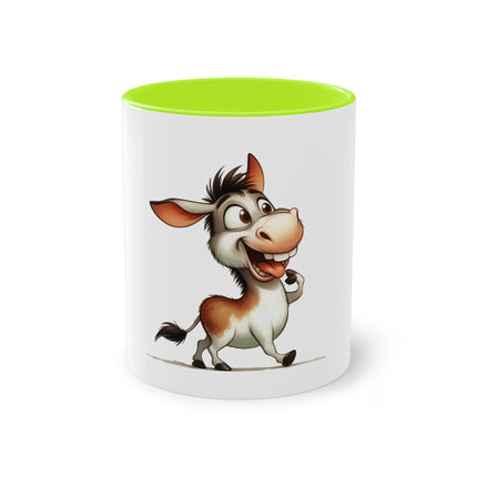 Harmony Two-Tone Coffee Mug: Sip in Style, Revel in Comfort - Donkey