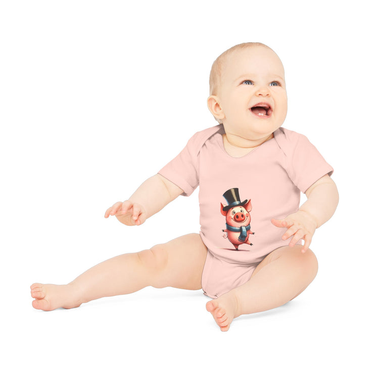 SnuggleNest Organic Baby Short Sleeve Bodysuit