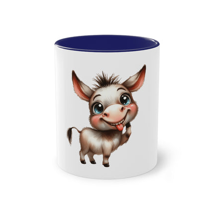 Harmony Two-Tone Coffee Mug: Sip in Style, Revel in Comfort - Donkey