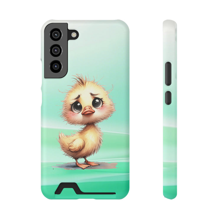 EnchantGuard Phone Case with Card Holder: Style Meets Functionality - Chicken