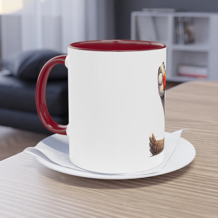 Harmony Two-Tone Coffee Mug: Sip in Style, Revel in Comfort - Swan