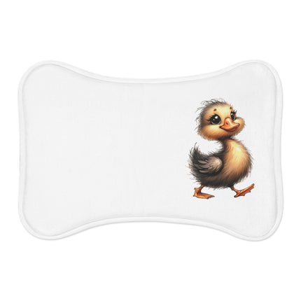 CharmPaws Pet Feeding Mats: Keep Mealtime Mess-Free & Stylish! - Duck