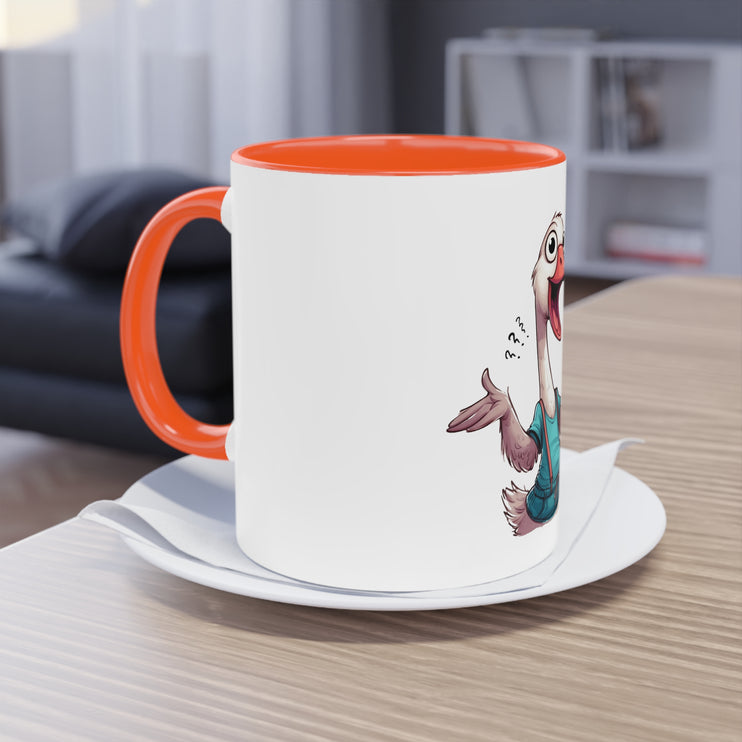 Harmony Two-Tone Coffee Mug: Sip in Style, Revel in Comfort - Goose