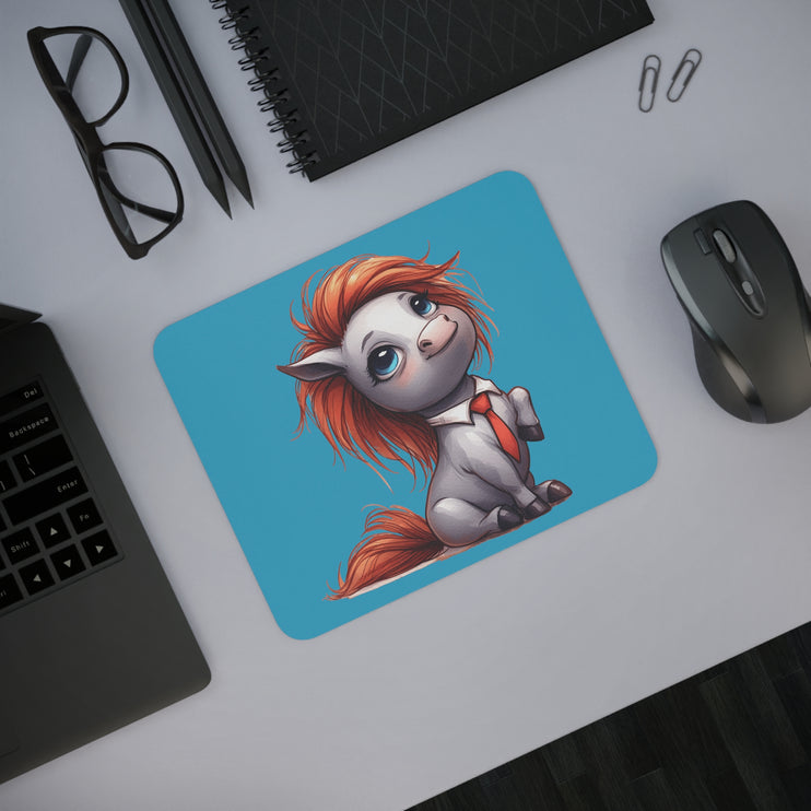 WhimsyWonder Desk Mouse Pad: Εξατομικευμένη γοητεία για το χώρο εργασίας σας - το άλογο μωρών που φορούν γραβάτα.