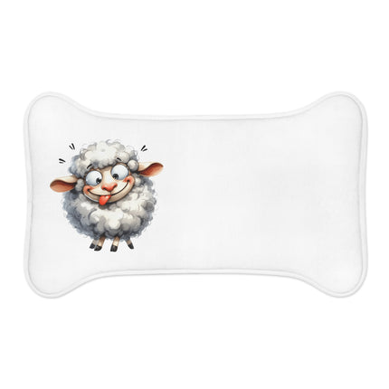 CharmPaws Pet Feeding Mats: Keep Mealtime Mess-Free & Stylish! - Sheep