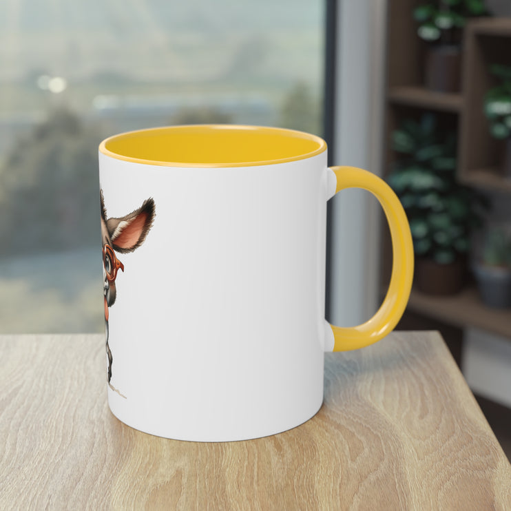 Harmony Two-Tone Coffee Mug: Sip in Style, Revel in Comfort - Donkey