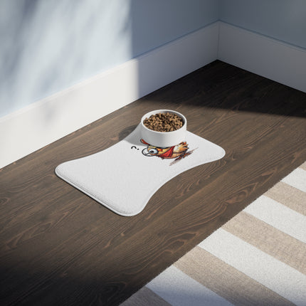 CharmPaws Pet Feeding Mats: Keep Mealtime Mess-Free & Stylish! - Rooster