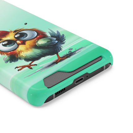 EnchantGuard Phone Case with Card Holder: Style Meets Functionality - Chicken