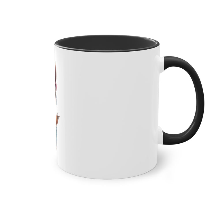 Harmony Two-Tone Coffee Mug: Sip in Style, Revel in Comfort - Rabbit