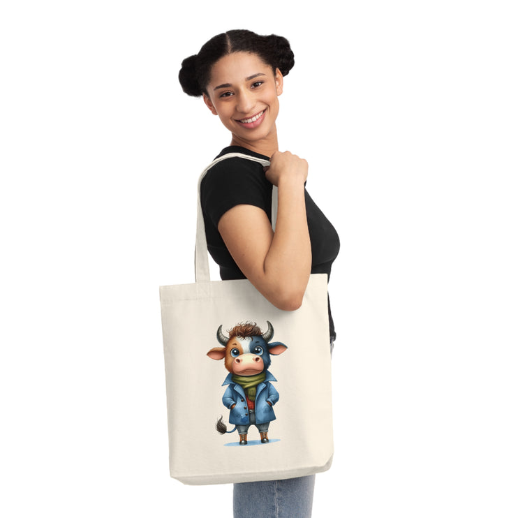 Καμβά sustainstyle Tote Bag: Οικολογική συνειδητή μόδα - αγελάδα