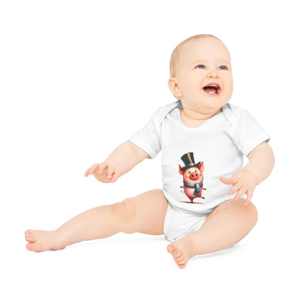 SnuggleNest Organic Baby Short Sleeve Bodysuit