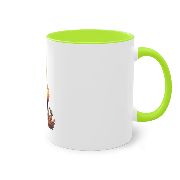 Harmony Two-Tone Coffee Mug: Sip in Style, Revel in Comfort - Rooster